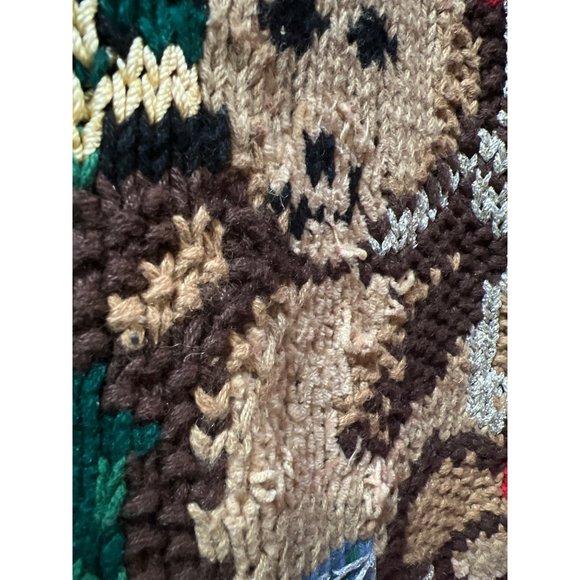 Tiara International Design Beaded Embroidered Bear Whimsical Bear Christmas Swea - Picture 5 of 10